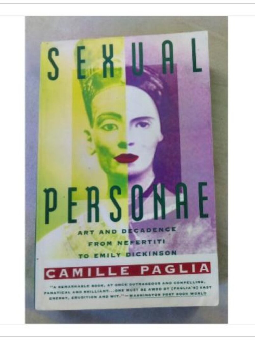 Sexual Personae: Art and Decadence from Nefertiti to Emily Dickinson 1991 Book